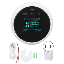 Smart Gas Leak Detector Highly Sensitive Combustible Gas Alarm WiFi Gas Leak Sensor for Home AC100-240V US Plug