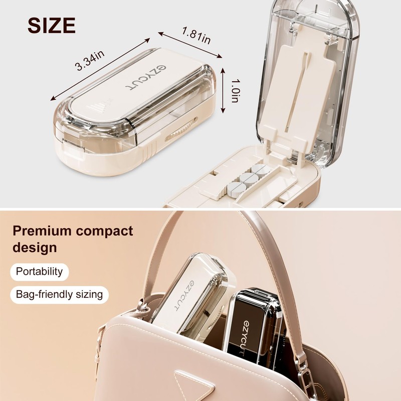 Multi-Pill Cutter with Replaceable Blades & Safety Guard – Precision