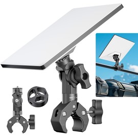 [2024 Old Version] Starlink Mini Mount - Upgraded Non-Spherical Joints Adjustable Clamp Mount for RV Yacht Camper, Starlink Mini Accessories with 2024 Pipe Adapter (SPX-04171000-515)