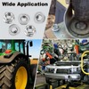 1/4-20 Serrated Flange Hex Nuts, 1/4" Hexagon Flange Nuts, 304