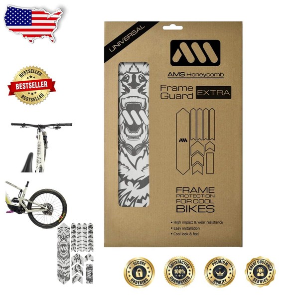 Protective Bike Frame Shield Kit - Universal Fit, Scratch Resistant