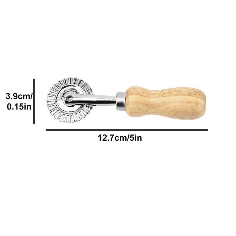 CUIWEI Pastry Wheel Cutter, Pastry and Pasta Cutter Wheel, Dough