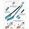 Silicone Spaghetti Spoon & Pasta Tong, Non-Stick Stainless Steel Handle