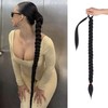 Pre-braiding Ponytail Extension,Rui Yok 30Inch Long Tie Straight Wrap Around