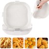 Einweg-Papiereinlage, 20 cm, antihaftbeschichtet, Einweg-Luftfritteuse, Airfryer Pergament-Liner, Zubehör für Luftfritteuse,