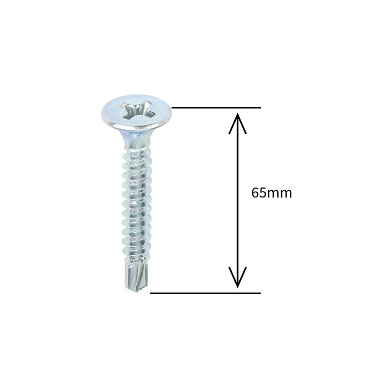 3.9 x 65mm Self Drilling Countersunk Drywall Screws (Pack of
