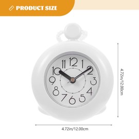 BESPORTBLE Bathroom Clock Shower Clock: Waterproof Shower Clock Hanging Clock Waterproof Shower Clock Kitchen Non Ticking Clock for Bathroom Pool White