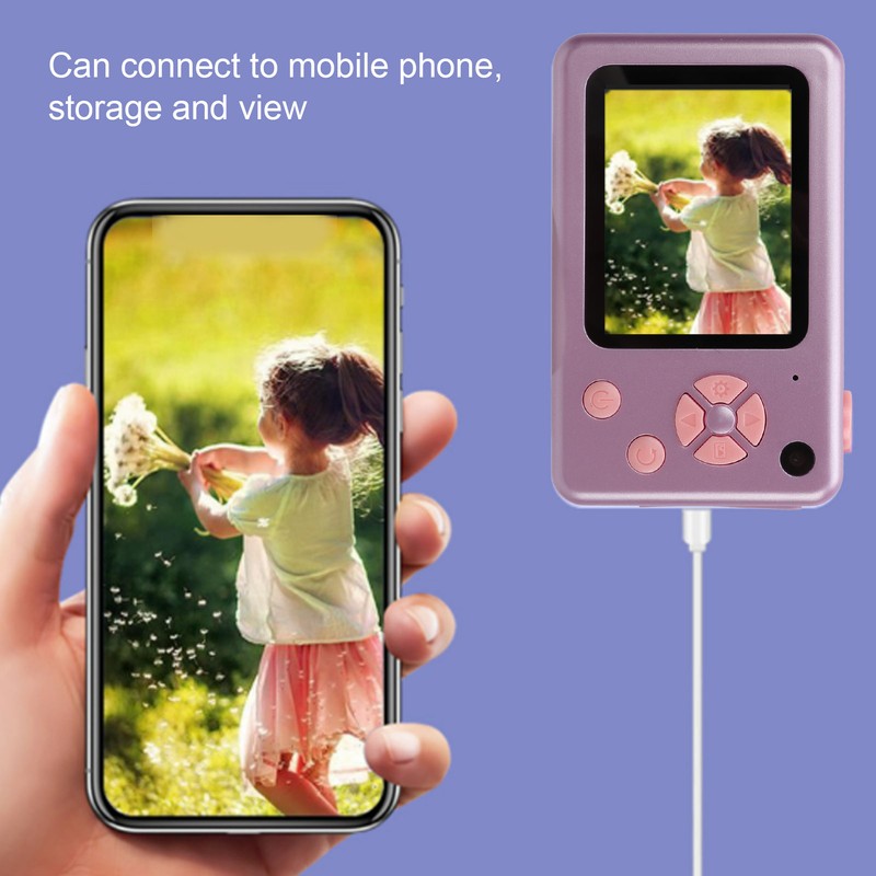 Kids Digital Camera 48MP HD Dual Camera 2.4 Inch IPS