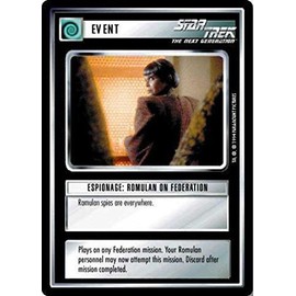 Decipher Star Trek CCG 1E Premier Limited (B Border) Espionage: Romulan ON Federation 73C