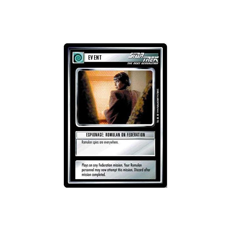 Decipher Star Trek CCG 1E Premier Limited (B Border) Espionage: