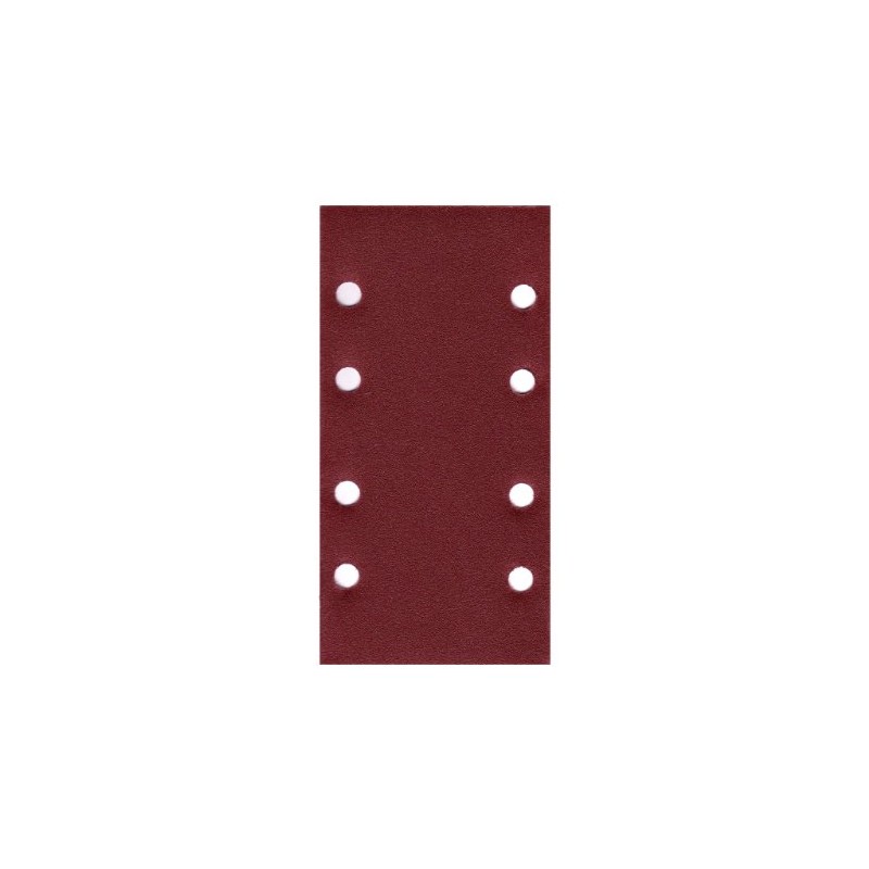 50 x Sandpaper 93 x 184 mm 8 Hole Grit