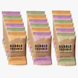 Bubble Trouble Foaming Hand Soap Tablet Refills - 18 Pack - Variety Scents – 144 fl oz total (Makes 18 x 8 fl oz bottles of soap) Eco Friendly Zero Waste Cleansing & Moisturizing