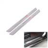 2PCS CAMARO RS Silver Carbon Fiber Car Door Sill Cover