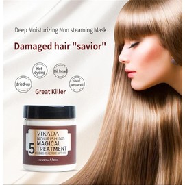 RWRAPS 2 Piezas Tratamiento mágico nutritivo Vikada: 5 Segundos para Restaurar el Cabello Suave,Crema reparadora del Cabello Vikada,Acondicionador Profundo para Cabello seco y dañado