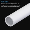 sourcing map sourcing map 1/2 Inch PVC Rigid Tube Round