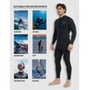 Lemorecn Men’s 3mm Wetsuits Jacket Long Sleeve Neoprene Wetsuits Top(2031blackXL)