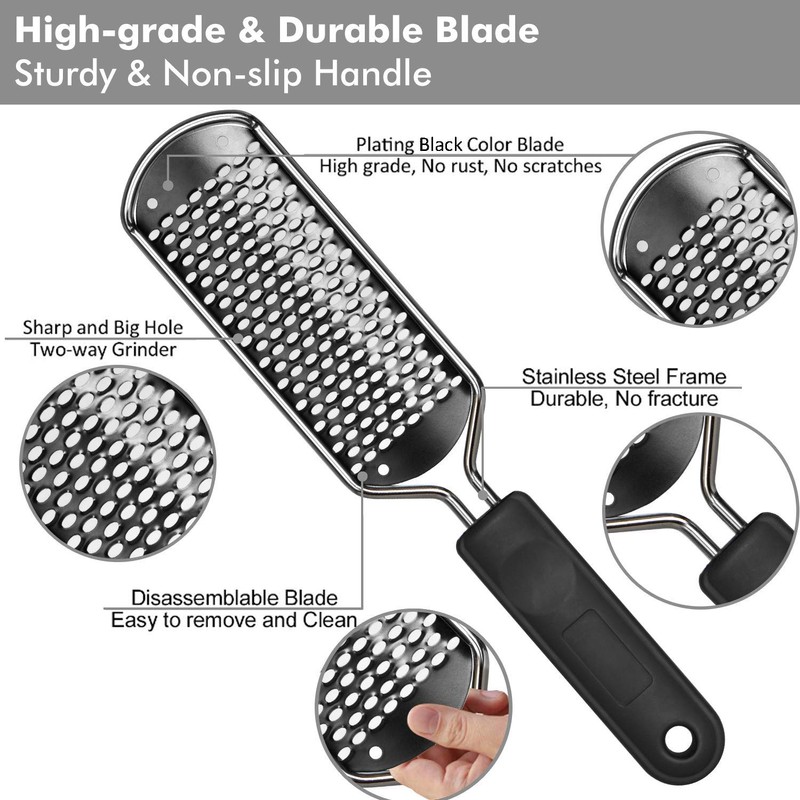 ELEPHANTBOAT® Stainless Steel Rasp Callus File Blade Foot Care(Grey)