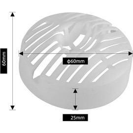 2 Pack Hair Strainer + Immersion Pipe for Shower Drain Set RoadLoo Compatible with Drain Fitting 6960, 6963, 6961, 6962, Hair Catcher Shower Hair Filter Shower Drain Strainer