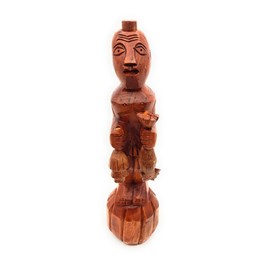 WORLDMARTSHOPPING WMS OBBA - Alboran de Oba Kolaba, Yoruba Religion, Ifa, Shango, Santeria Wood Statue 17.5"