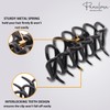 Parcelona French Denetelle Black 3 1/2" Hair Claw Clips Secure