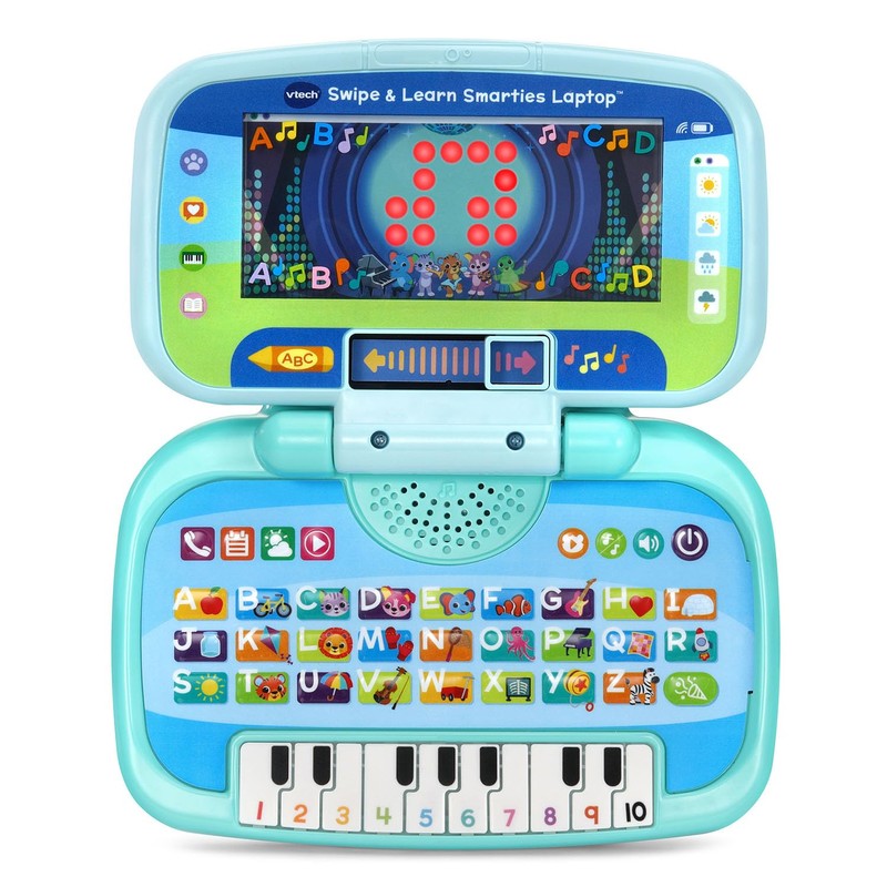 VTech Swipe and Learn Smarties Laptop, Blue