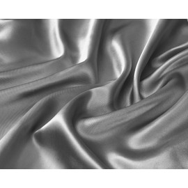 EliteHomeProducts EHP Super Soft and Silky Satin Sheet Set (Solid/Deep Pocket) (King, Silver)