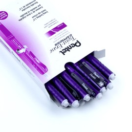 Pentel Twist-Erase Express Mechanical Pencil, Writing, Drawing, School Supplies, Large Retractable Eraser, 0.7mm Medium Point, Violet Barrel, QE417F-V, Box of 12