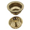 Westbrass D2165-01 Post Style Large Kitchen Basket Strainer with Waste