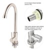 G1/2in Thread Stainless Steel Single Cold Single Hole Sink Water