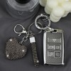 YIKECASE Key Fob Cover with Diamond Keychain Car Key Holder