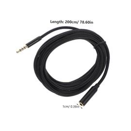 Operitacx Kopfhörer Verlängerungskabel 2m 3,5Mm Stecker Buchse Audio Kabel für Computer und Smartphones Schlankes Design Kompatibel