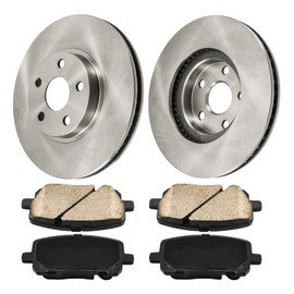PHILTOP Front Brake Pads and Rotors kit Fit for Toyota 2003-2008 Matrix, 10” Brake kit Front Brakes Rotors Automotive Replacement Brake kits