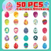 Waxkure 50 Pcs Egg Stickers, Basket Stuffers Basket StuffersDecoration Easter