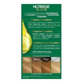 Tinte Capilar Sin Amoniaco Garnier Óleos Tono 8.0