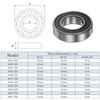 Kozelo Pack of 20 6800-2RS Deep Groove Ball Bearings -
