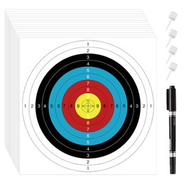 Paper Archery Targets, 50 Pcs Bow and Arrow Targets Standard 16x16 inch, Archery Accessories Target Face for Backyard Practice and Training