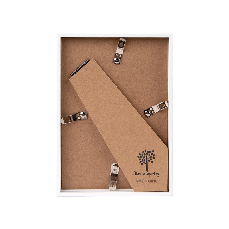 Nicola Spring 1x White 5 x 7 inch 3D Deep