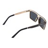 Gamswild Gamsstyle WM0010 Wooden Sunglasses Rectangular Fashion Glasses Women Men