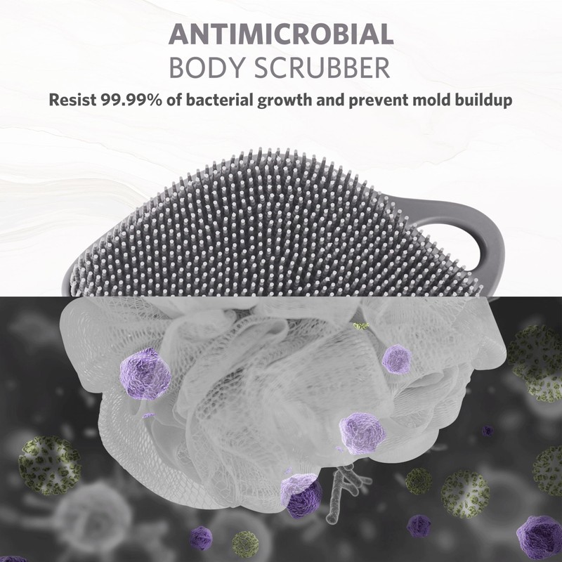 Sndyi Silicone Body Scrubber, Gentle Exfoliating Body Scrubber for Sensitive