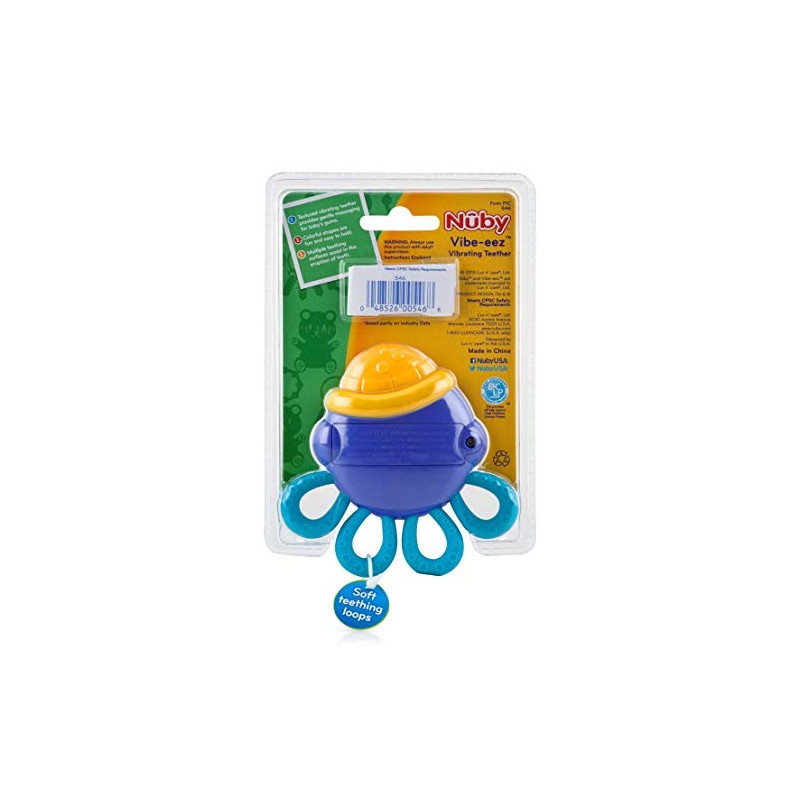 Nuby Nuby Vibe-eez Vibrating Teether - Battery Powered - Textured