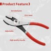 HOUSERAN 20 cm Slip Joint Pliers with 2-Level Adjustment, Professional