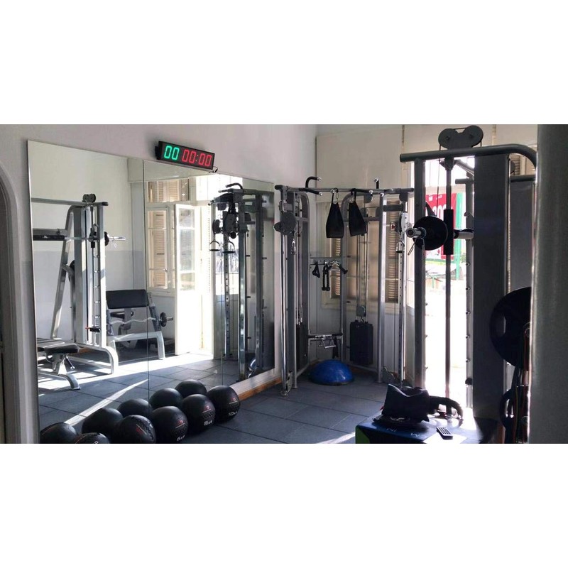 Ledgital Large Interval Gym Clock for Workouts Size 20x4.7in. Operated