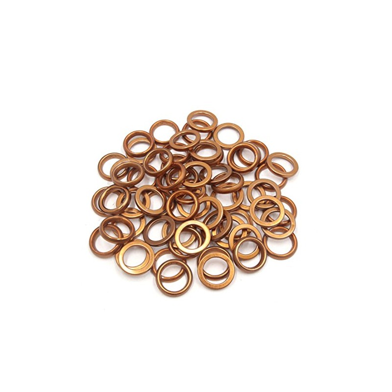 sourcingmap 60 Pcs 30mm OD Metal Exhaust Pipe Muffler Gaskets