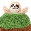 Sloth Trunk Holes Toys for Dog Squeaky Plush Toys Hide