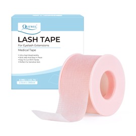 QUEWEL Lash Tape for Eyelash Extensions Pink Eyelash Tape Stick Well Breathable Eyelash Extension Tape Microfoam Tape Eyelash Extensions Flexible & Comfortable for Sensitive Skins to Use (Pink)
