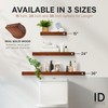 Imperative Décor Handmade Floating Shelves - Natural Wood Floating Shelves