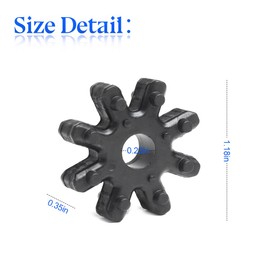 zipelo 4PCS Car Flexible Steering Coupler Replacement, Automotive Power Steering Coupling Steering Column Motor, Vehicles Accessories Universal for 56315-2K000FFF, EV6, Ray, K8, XCeed & More