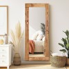 ABSWHLM Full Length Mirror 58"x24" – Solid Wood Frame, HD