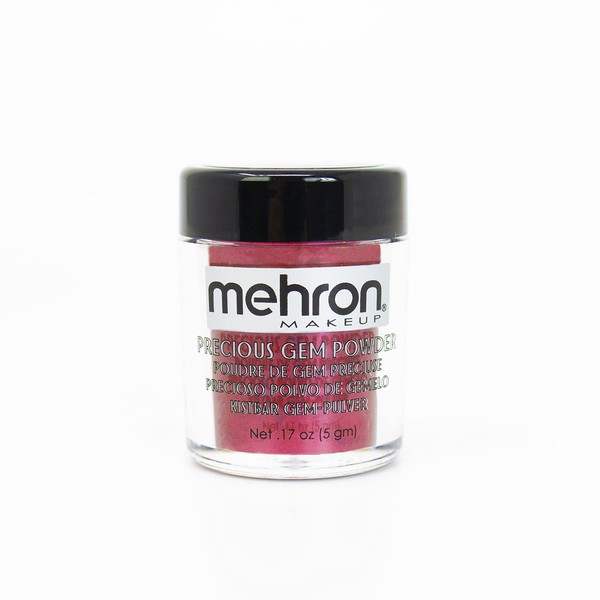 Mehron Makeup Precious Gem Loose Pigment Shimmering Eye Powder (.17oz) (Garnet)