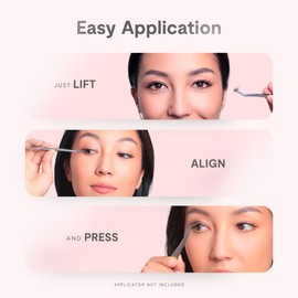 Silly George Single-Size Pop-On Lashes - DIY 1-Step Pre-Glued Faux Eyelash Cluster Kit, Natural Look Extensions, Pack of 24 Individual Clusters, Black - Blush, 12mm